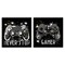 Stupell Industries Never Stop Modern Gamer 2pc Canvas Wall Art Set Design by Kim Allen